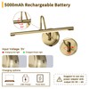 JOOSENLUX Battery Operated Picture Light Gold - Modern Wireless Picture