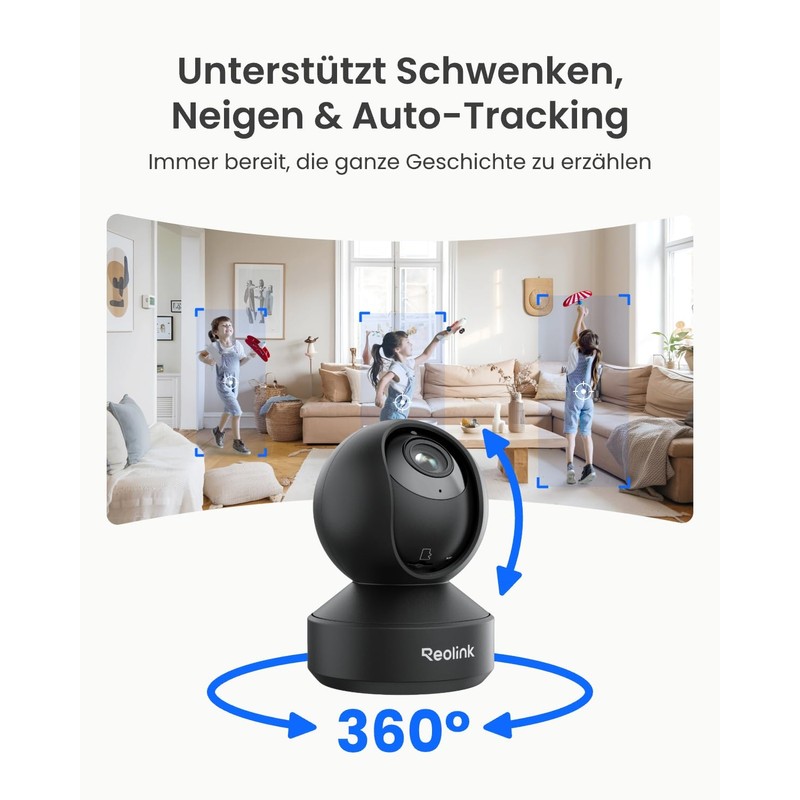 Reolink Indoor WiFi Security Camera, 3X Optical Zoom Baby Monitor