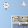 Wooden Wall Clock Silent Non Ticking Round Clock with Hook