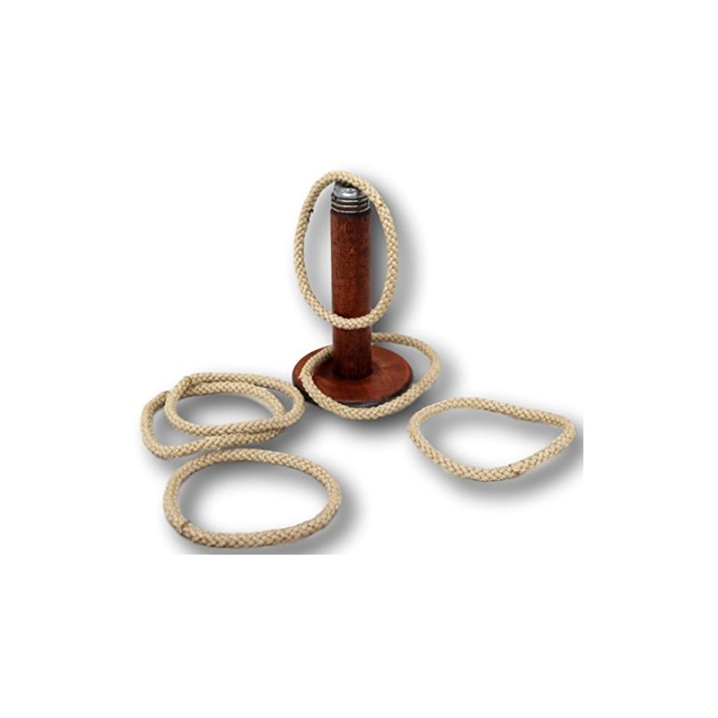 Thorness Hoopla Quoits Game of Real Antique Victorian Spiders Bobbins