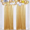 Poise3EHome Gold Sequin Backdrop Curtains, 2 Panels Gold Sequin Backdrop,