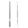 Long Steel Nail Files, Dual-Ended Toenail Lifter for Onychomycosis, Ingrown