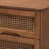 Baxton Studio Barrett Nightstands, Walnut Brown