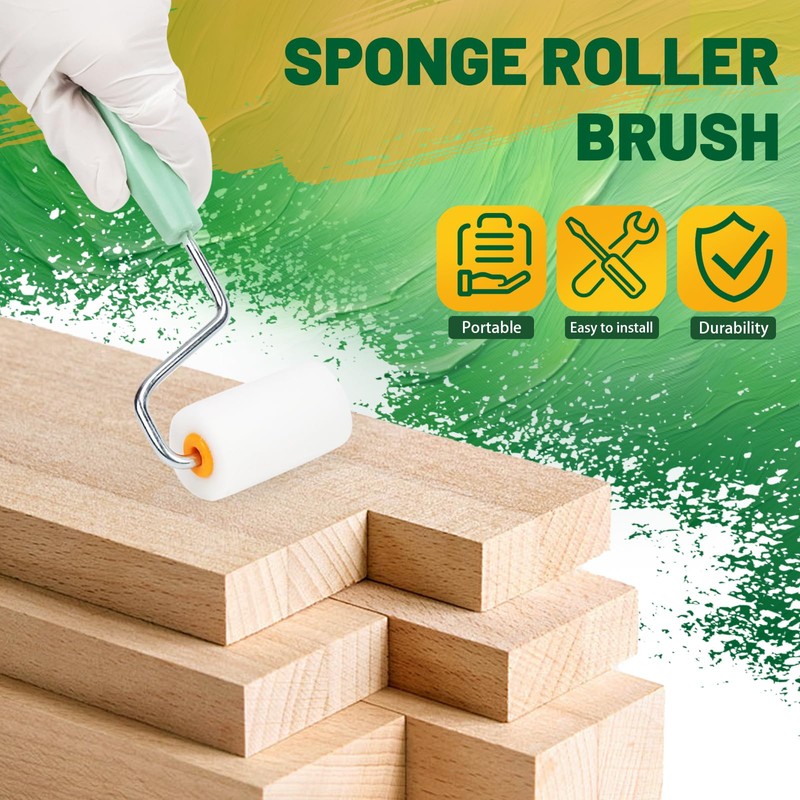 8-Piece Paint Roller Set, Paint Rollers, Foam Rollers with Paint