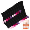 Footstar unisex cotton socks (10 Pairs) with offset heel and