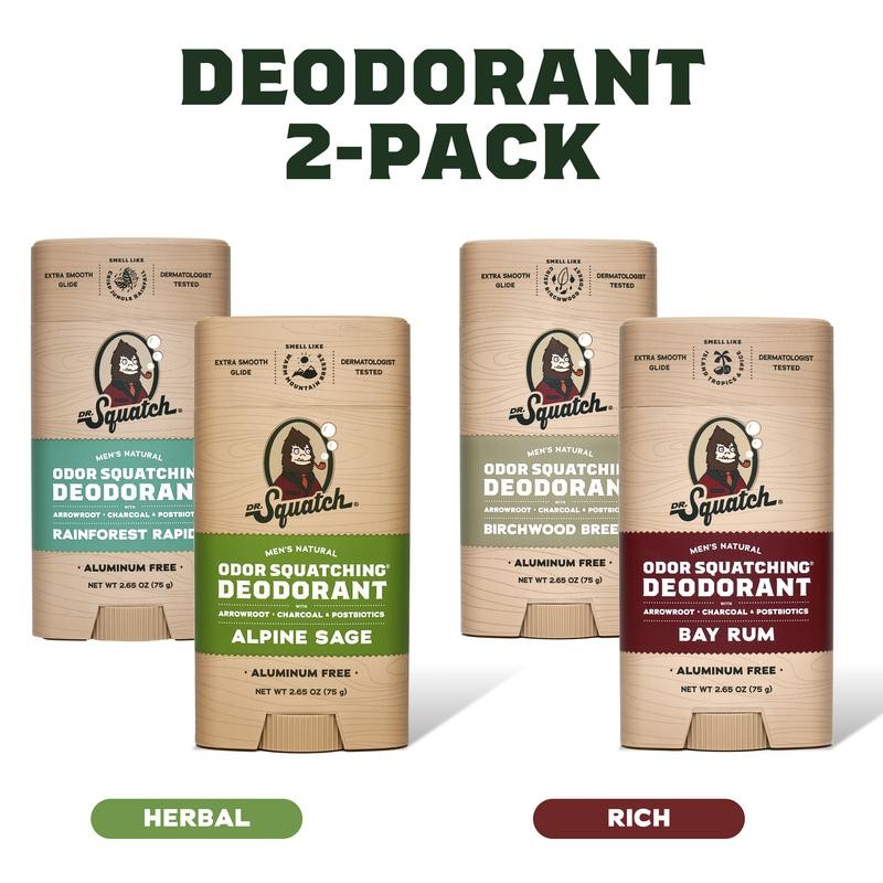 Deodorant 2-Pack - Dr. Squatch - Body Care For Men:_RICH