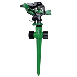 Scotts Impact Sprinkler for Yard – Adjustable Pulsating Water Sprinkler Head on Spike with 360° Coverage, for Even Watering of Lawns, Gardens, and Vegetable Beds