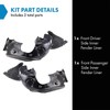 TRQ Front Inner Fender Liner Set Compatible with 2014-2021 Mini
