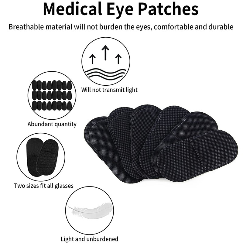 3 Pairs Eye Patches Reusable Single Eye Mask,Soft and Comfortable