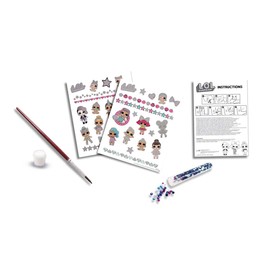 SES Creative 14199 L.O.L. Tattoo Designer, Metallic Peel Off Tattoos, Cosmetically Tested, Easy to Wipe Clean