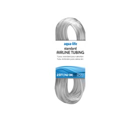 Penn-Plax Standard Airline Tubing for Aquariums – Clear and Flexible – Resists Kinking – Safe for Freshwater and Saltwater Fish Tanks – 25 Feet