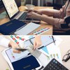 Skyygemm Ring Ledger Binder with 200 Pcs 5"x8.5" Ledger Sheets