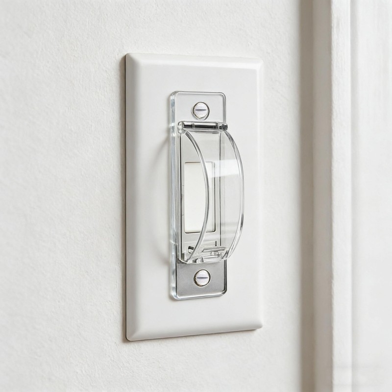 ZEFTV 2 Pack Toggle Light Switch Cover Guard Child Proof