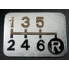 Tuningfan Plated Shift Pattern Plate for Lower Right Reverse 6MT