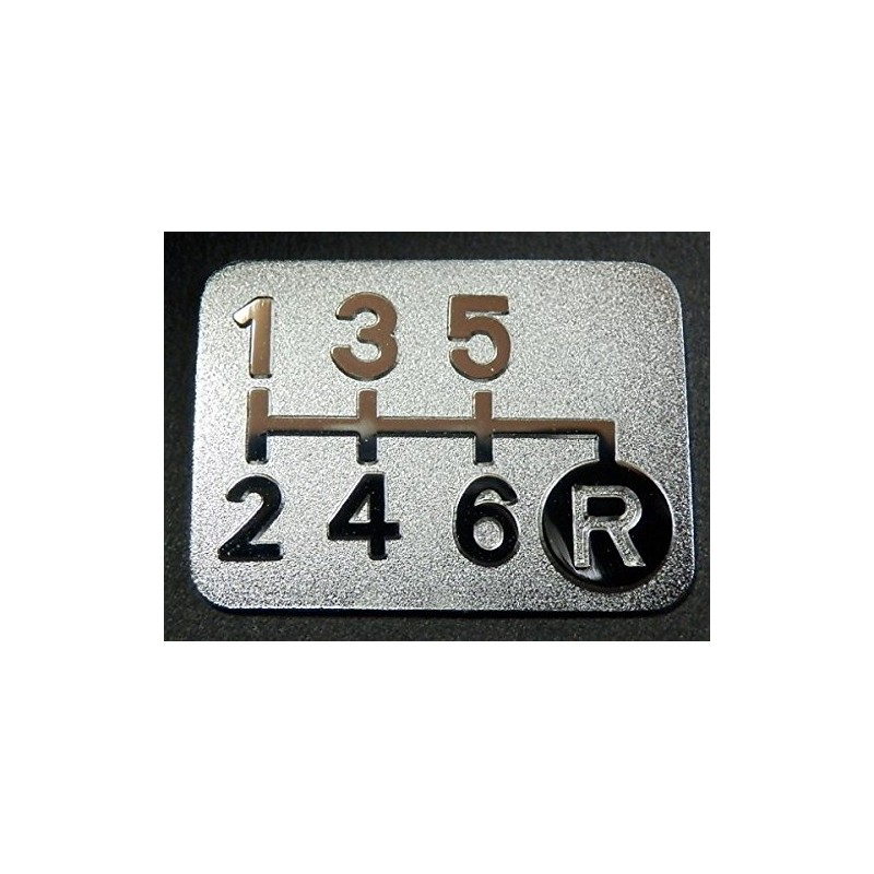 Tuningfan Plated Shift Pattern Plate for Lower Right Reverse 6MT