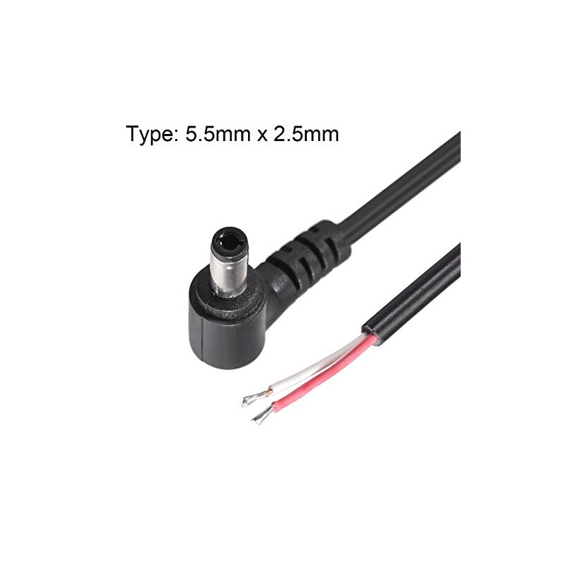 uxcell DC Power 5.5mm x 2.5mm 4A 30cm Length Barrel