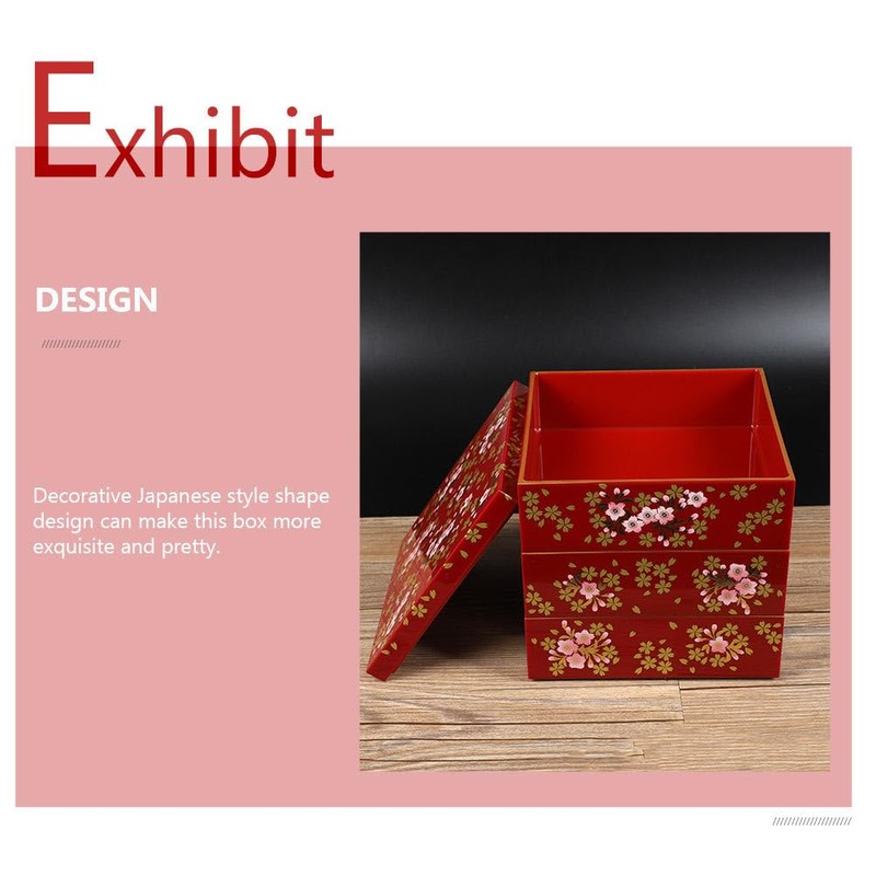 Zerodeko Japanese Traditional Bento Box Japanese Sushi Tray Lunch Box