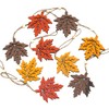 Set of 9 Pendant Leaf Autumn Decorative Wood Autumn Pendant