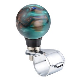 Abfer Ball Steering Wheel Suicide Spinner Knob Car Turning Asisting Wheel Handle Brodie Knobs Fit for Most Mowers, Forklifts, Tractors, Boats (Green)
