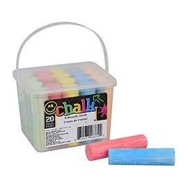 Chalk Sidewalk 20 Count Box - 5 Fun Colors