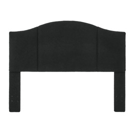 24KF Middle Century Upholstered Foldable Headboard Queen Headboard,Modern Boucle Teddy Fabric Headboard Queen/Full headboard 6033-Q-Black