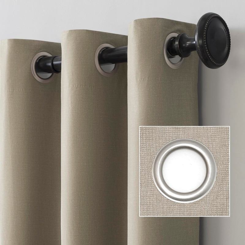 Sun Zero Columbia 2-Pack Thermal Energy Saving 100% Blackout Grommet