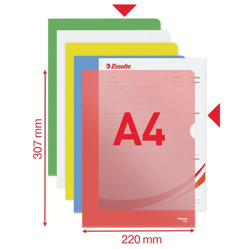 Esselte 15494 Quality Folder, Holds up to 20 A4 sheets,