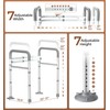 Toilet Safety Rails for Seniors, Adjustable Toilet Handles for Elderly
