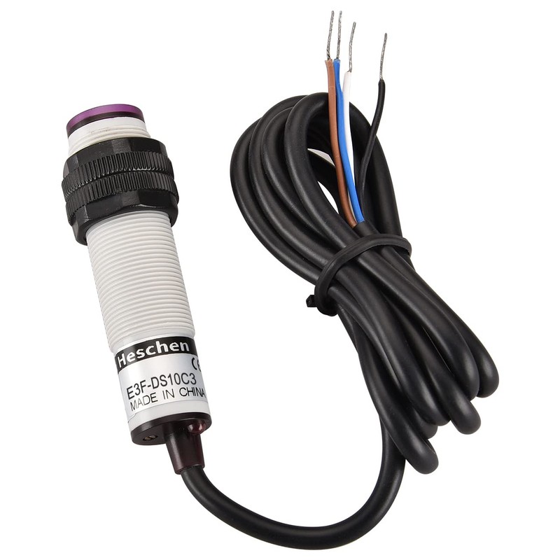Heschen M18 Column Infrared Photoelectric Proximity Switch, Diffuse Reflection Type,