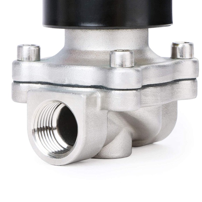 U.S. Solid 3/4" Stainless Steel Electric Solenoid Valve 12VDC N.C.