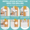 Miumoon No Drill Retractable Baby Gates Parts, Large Size No