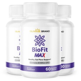 The Sunrise Brand Bio Fit Max - Healthy Gut Flora Probiotics 40 Billion - 180 capsules - 3 pack