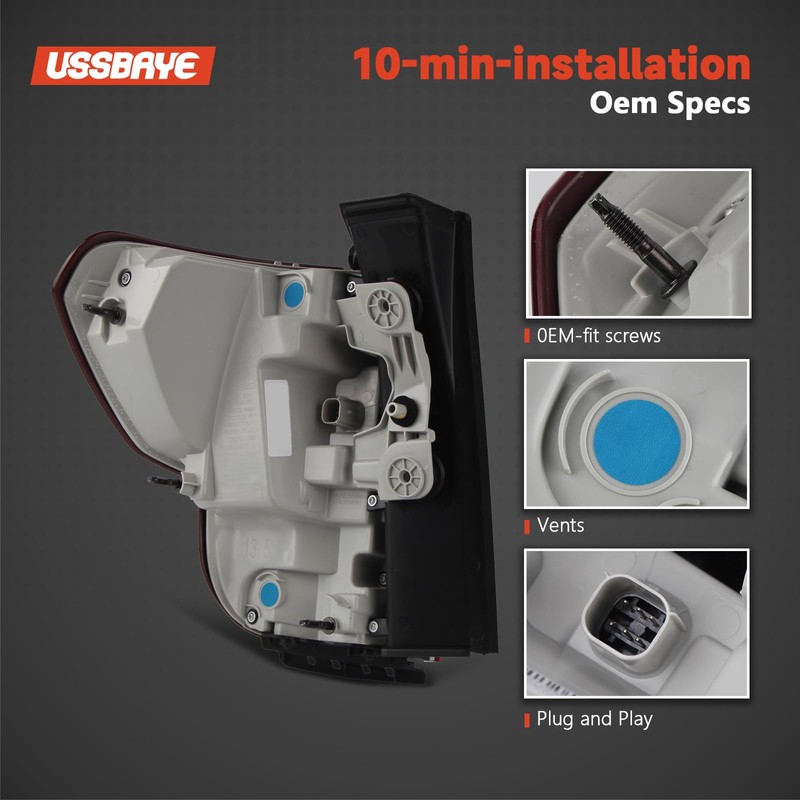 Ussbaye LED Tail Lights Compatible with 2020 2021 2022 2023