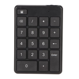 Bluetooth 5.1 Numeric Keypad 19 Keys Ergonomic Number Pads Battery Powered Financial Accounting Number Keyboard for Laptop
