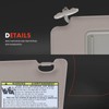 A-Premium Left Driver Side Sun Visor with Mirror - Compatible