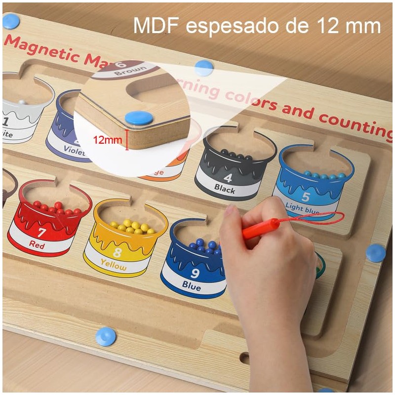 CHENGBAO Laberinto Mágicoi con Juguetes Didácticos para Niños, Juguetes didacticos