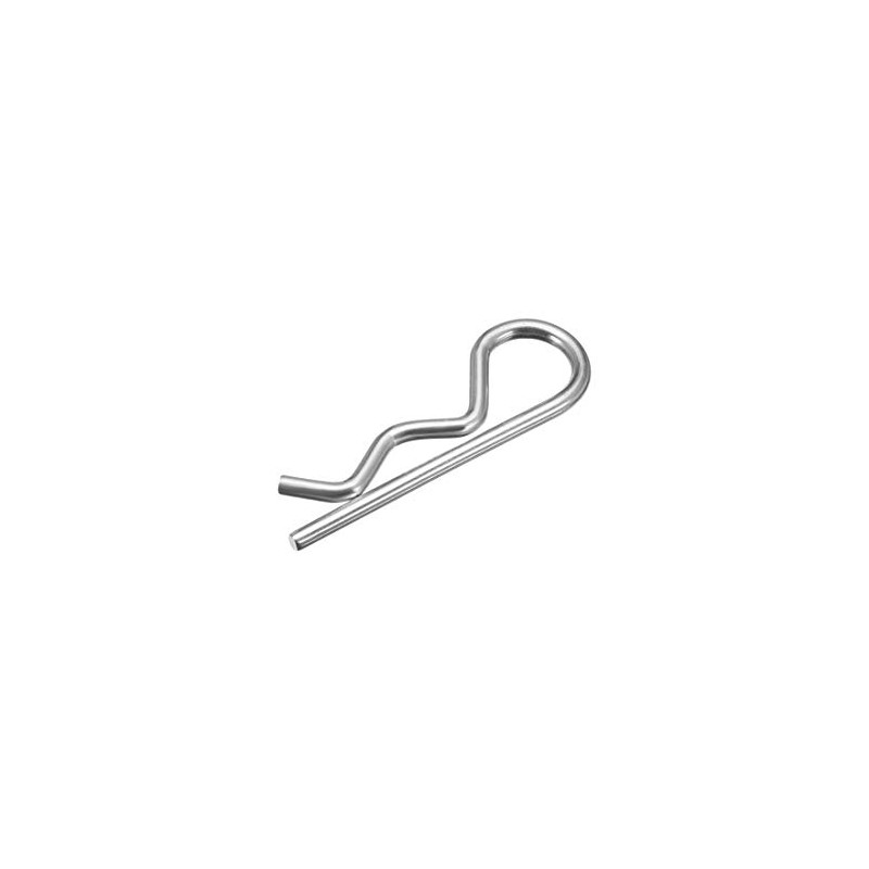 uxcell Clip Pins 1.8mm Wire Carbon Steel 32mm Length Trailer