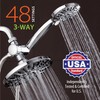 AquaDance 7" Premium High Pressure 3-Way Rainfall Combo for The