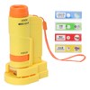 Handheld Microscope Yellow Comfortable Square Handle LED Light Pocket Microscope