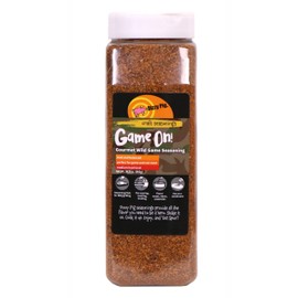 Dizzy Pig Game On! Wild Game Gourmet Seasoning Rub (Quart Shaker) - Seasons Around 120lbs of Food - Hand Made in the USA - MSG Free, Gluten Free