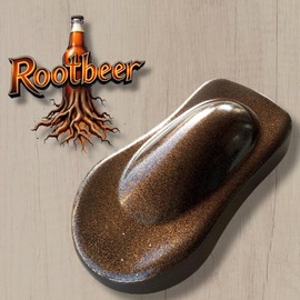 LiME LiNE Rootbeer Brown Metal Flake Automotive Basecoat- No Reducer Needed, Ready to Spray (Rootbeer Brown) (1 Quart)