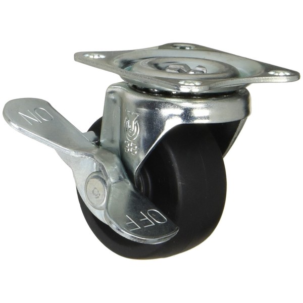 Uei Caster: G Series, G-S Type, Free-Caster with Stopper, Rubber