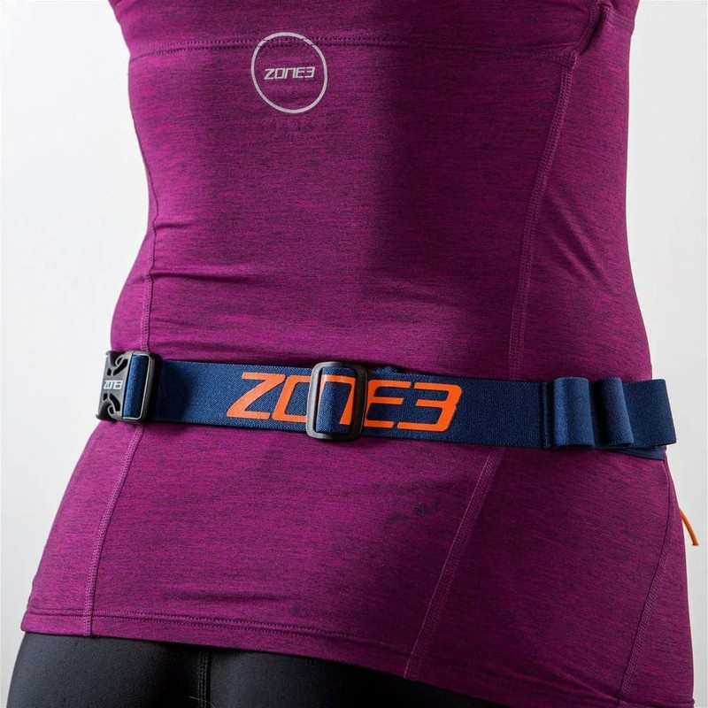 ZONE3 Race Belt for Triathlon ZONE3 Racebelt-Gel Loops V2 Black