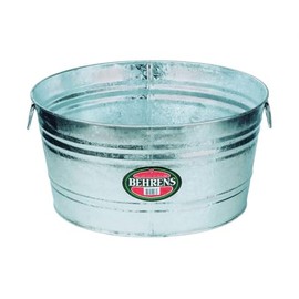 Behrens Tub 9 Gal Round Galvanized