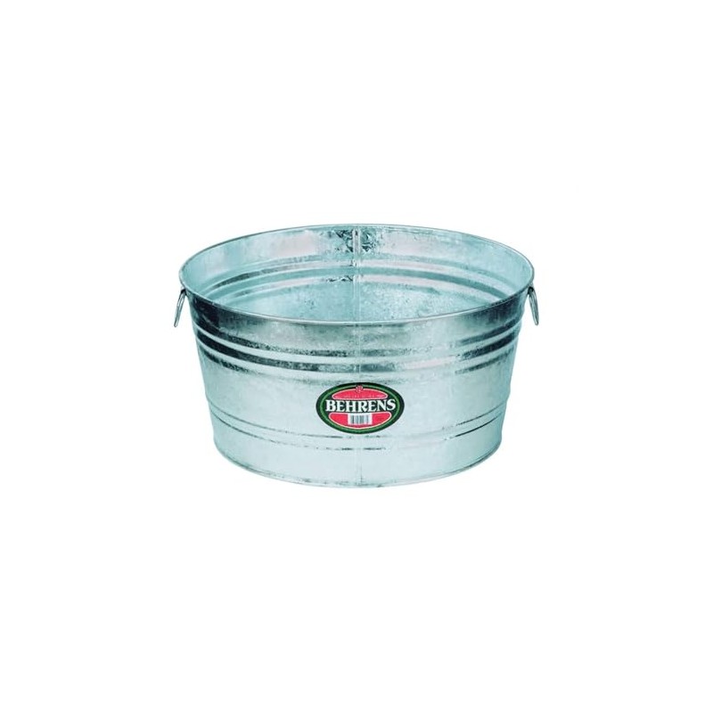 Behrens Tub 9 Gal Round Galvanized