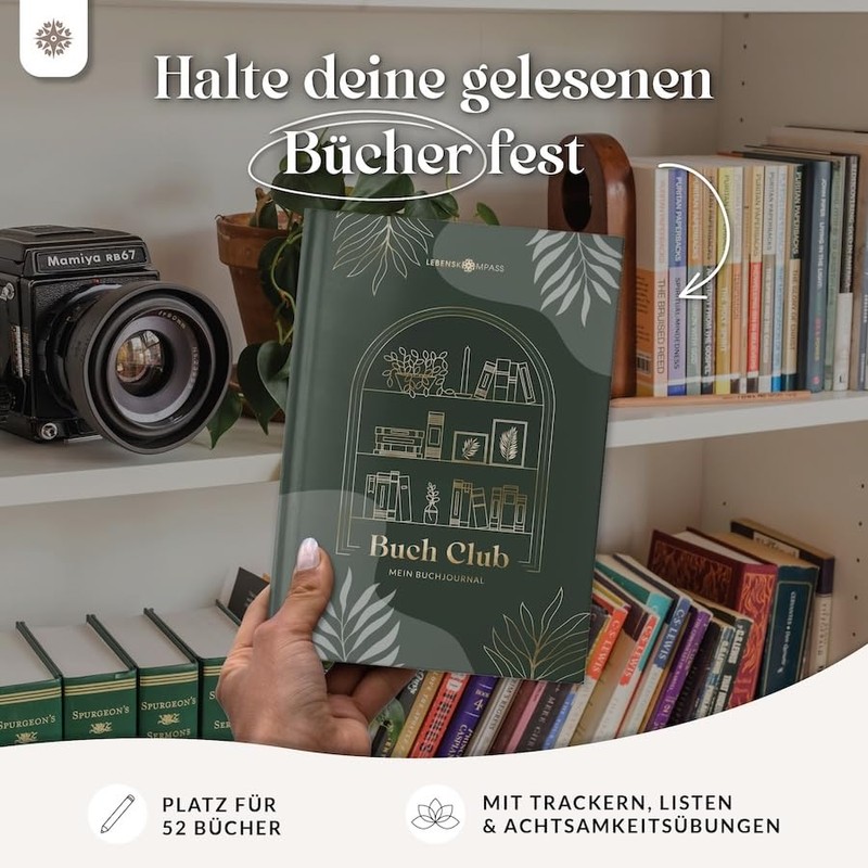 LEBENSKOMPASS® Book Club - The Reading Diary & Book Journal