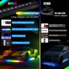OPPBUY 8PCS Led Underglow Light for Car,Dream Color Chasing Underglow