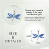LUHE Dragonfly Necklace Gifts 925 Sterling Silver Blue Dragonfly Pendant