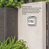 Solar Light House Sign LED Waterproof Wall Mounted Solar Address