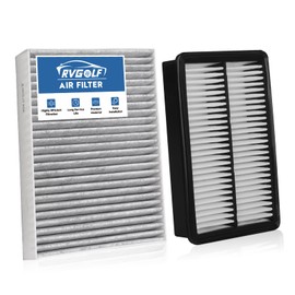 RVgolf RVgolf Engine+Cabin Air Filters Fit 2015 2016 2017 2018 2019 Hyundai Sonata 2.4L (Gas) Not for Hybrid Engine Air Filter Replace Accessories CF12151 CA11942
